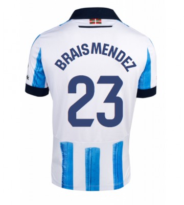 Real Sociedad Brais Mendez #23 Hjemmebanetrøje 2023-24 Kortærmet